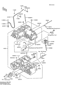 ZX600 Картер двигателя