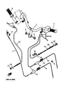 CW50 Рулевой рычаг и кабель