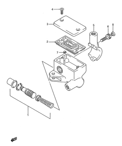 LS650 Передний тормозной цилиндр