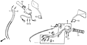 VF1000F Control switches + clutch