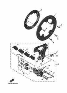 XV1900FDD Задний суппорт