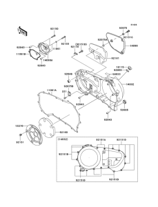 VN1500 Капот правая часть