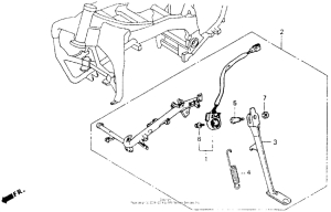 GL1500I Sub frame set 92