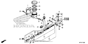 VT1300CT Задний тормозной цилиндр