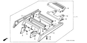CH125 Багажник