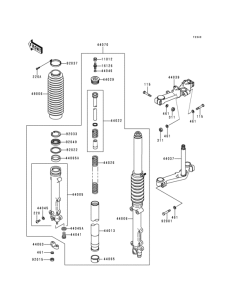 KZ1000 Передняя вилка