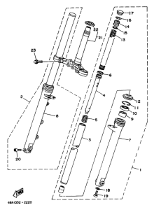 TZR80RR Передняя вилка