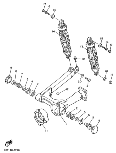 XV1100 Rear arm. suspension