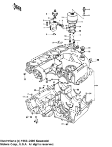 KZ1000 Crankcase / breather cover
