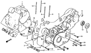CH125 Картер двигателя