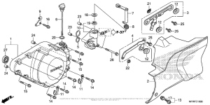 VT1300CT Крышка картера левая