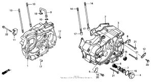 NX125 Картер двигателя