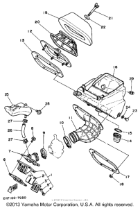 YZ80W (Motocross) Воздушный фильтр