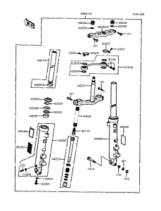 ZX400 Передняя вилка