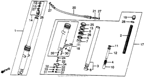 CB750 Cb750k front fork 81-82