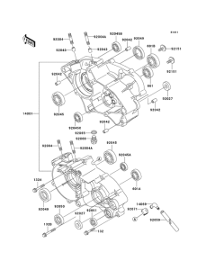KX65 Картер двигателя