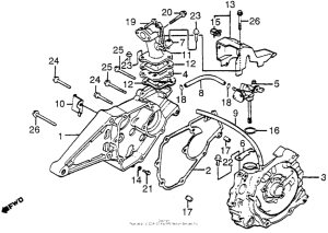 TG50 Crankcase + oil pump