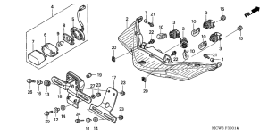 VFR800 (ABS) Задний фонарь