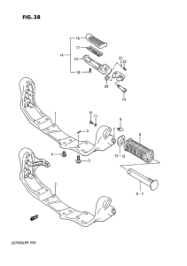 VS750 Подножки