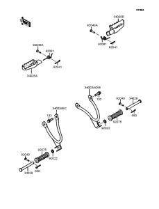 KMX125 Подножки