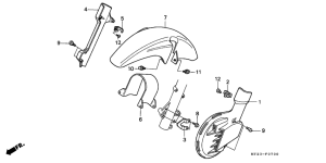 NX500 Front fender /  front disk cover