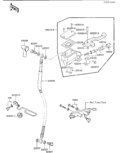 KZ250 Передний тормозной цилиндр