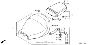 VTX1800C Сидение