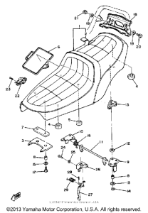 XS650SH Сиденье