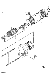 GS850 Стартерный мотор