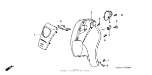 CHF50A Front cover + leg shield