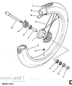  Переднее колесо
