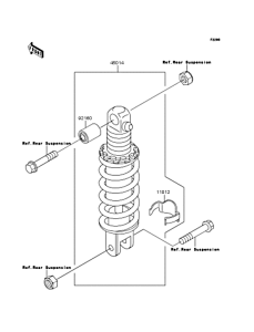 ZX1100 Амортизатор