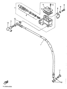XT600H (33.OKW) Главный тормозной цилиндр