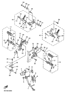 YZF1000R Stand. footrest