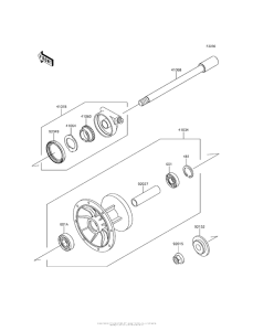KL650 Переднее колесо