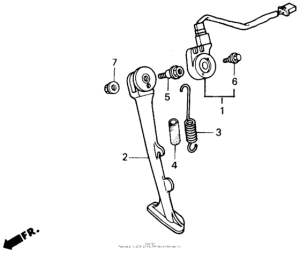 GB500 Подножка