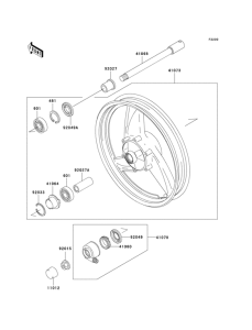 ER500 Переднее колесо