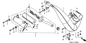 CR250R Глушитель