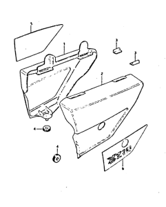GT250 Обтекатель задний