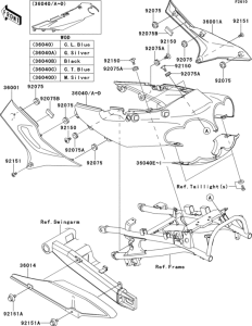 ZX1200 Боковые обтекатели