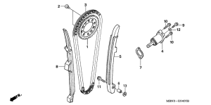 XR650R Цепь грм / натяжное устройство
