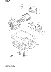 GS500 Oil filter-oil pump