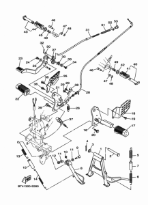 YS125-5C Stand & footrest
