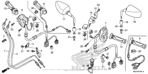 VFR1200X (DCT) Switch + Cable + Mirror (2)
