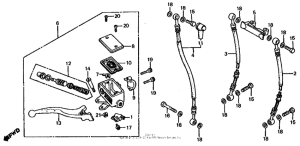 CB1000 Front brake master + cylinder