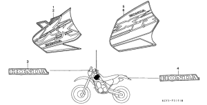 XR400R Label read the manual