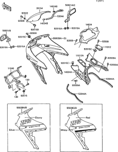 ZX1000 Cowling(1 / 2)(zx1000-b1)