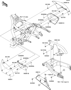 VN1700 Боковые обтекатели