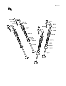 EX250 Rocker arms / valves