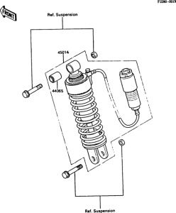 ZX550 Амортизатор